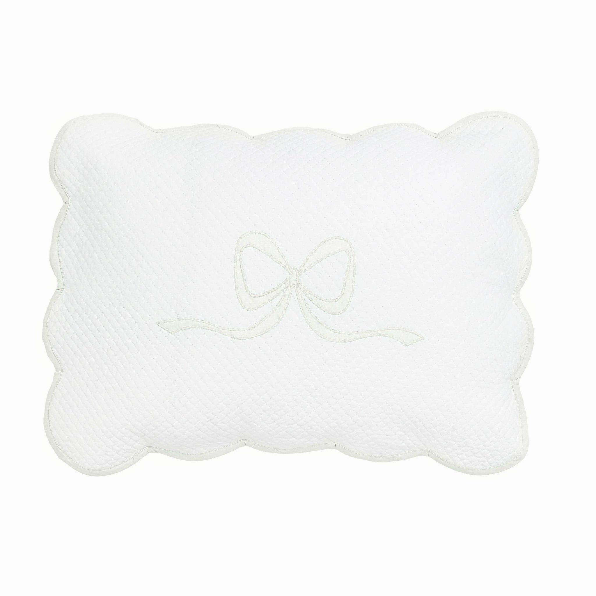 Bow Boudoir Sham: Blue