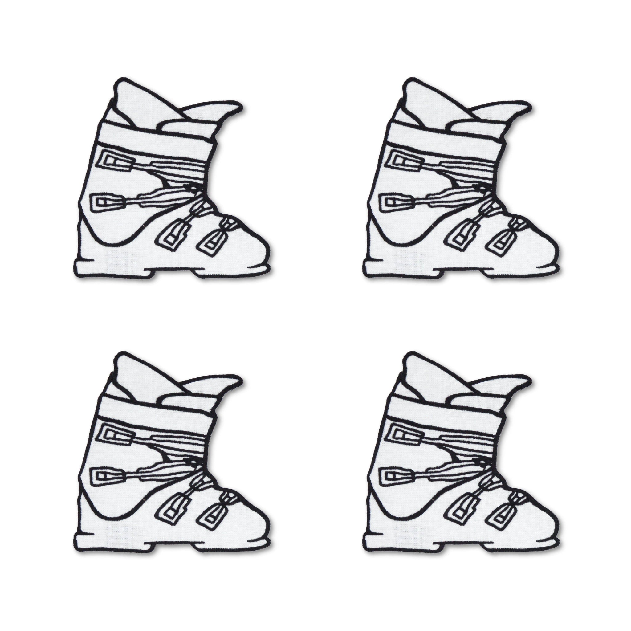Ski Boot Cocktail Napkins (4)