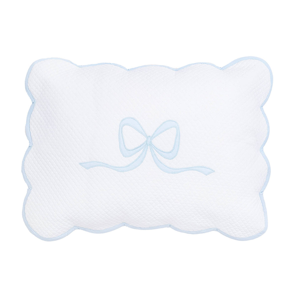 Bow Boudoir Sham: Blue