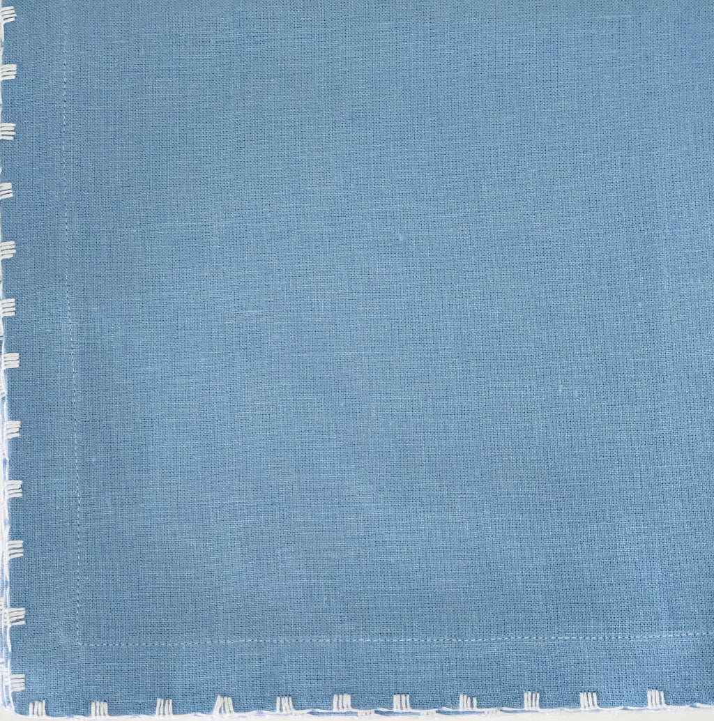 Blue Square Stitch Napkin