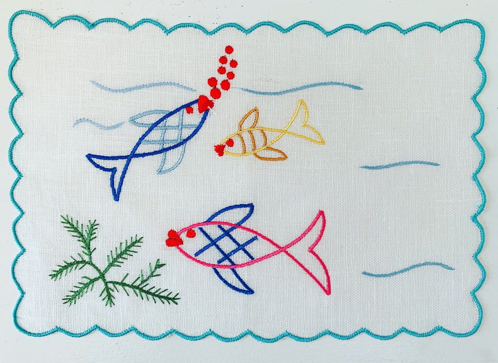 Fish Cocktail Napkin