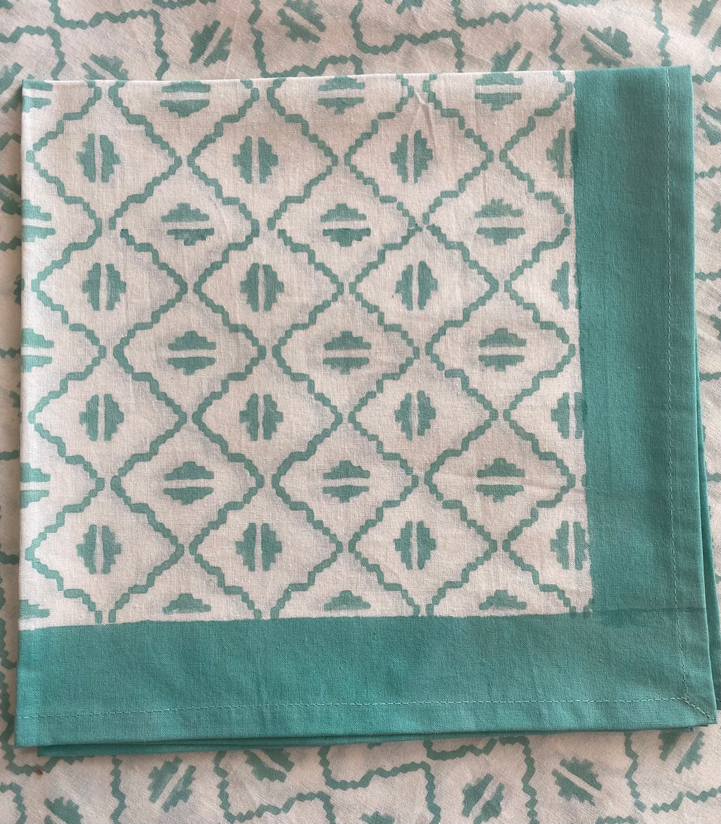 Set of Seafoam Coffee Bean Napkins