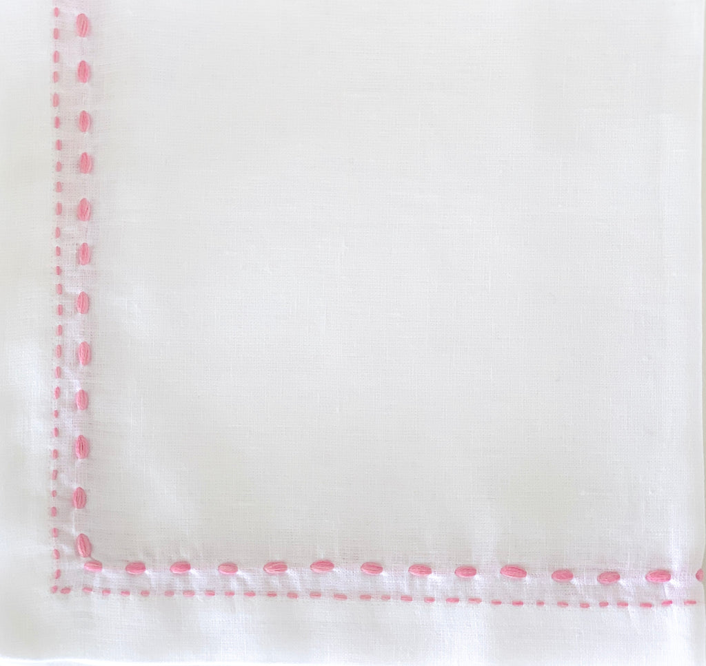 Pink Double-Stitched Napkin
