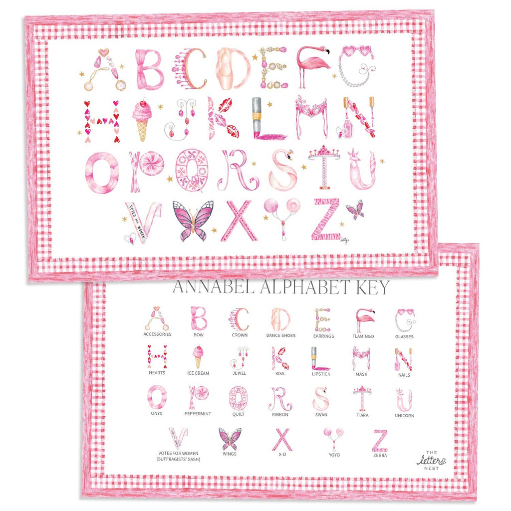 Annabel Alphabet Placemats