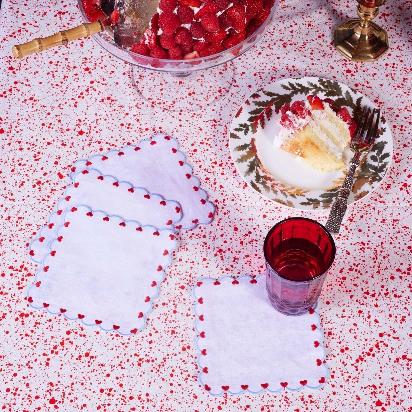 Baby Heart Cocktail Napkins (4)