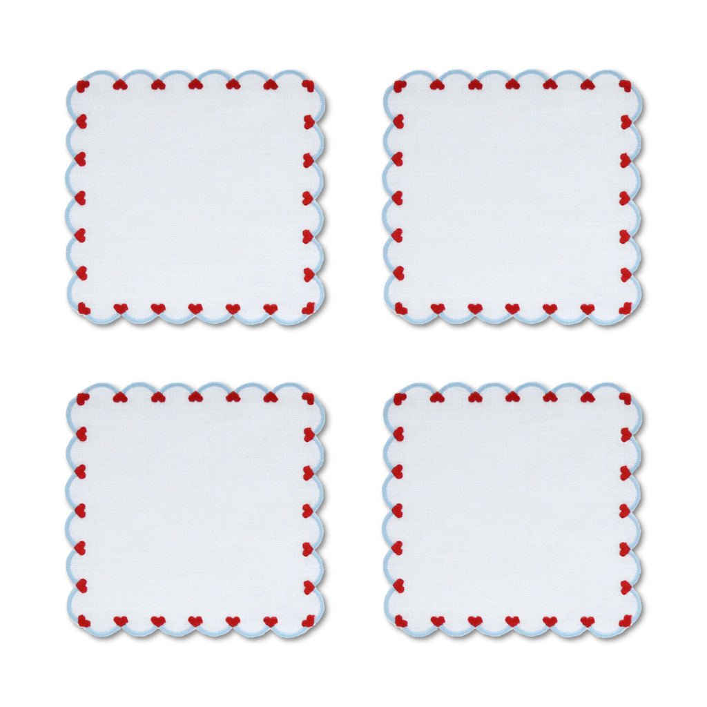 Baby Heart Cocktail Napkins (4)