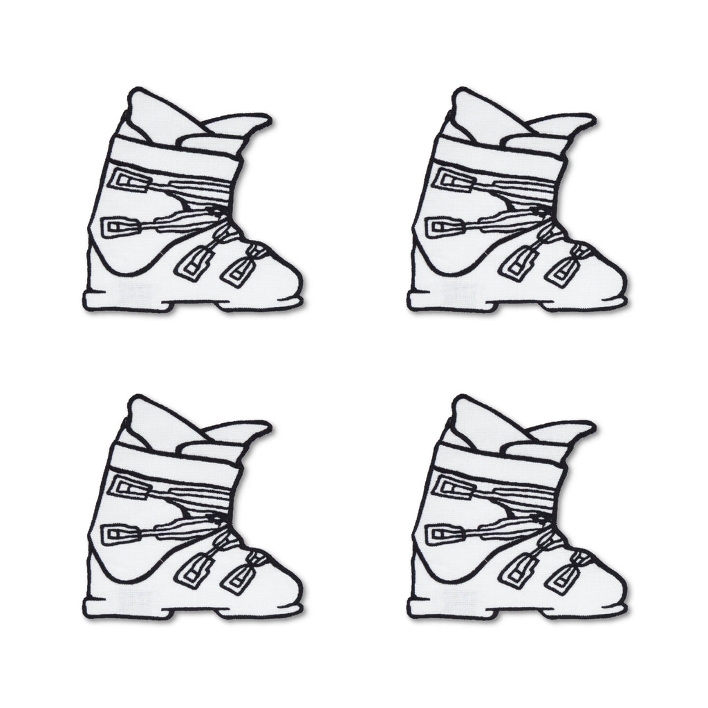 Ski Boot Cocktail Napkins (4)