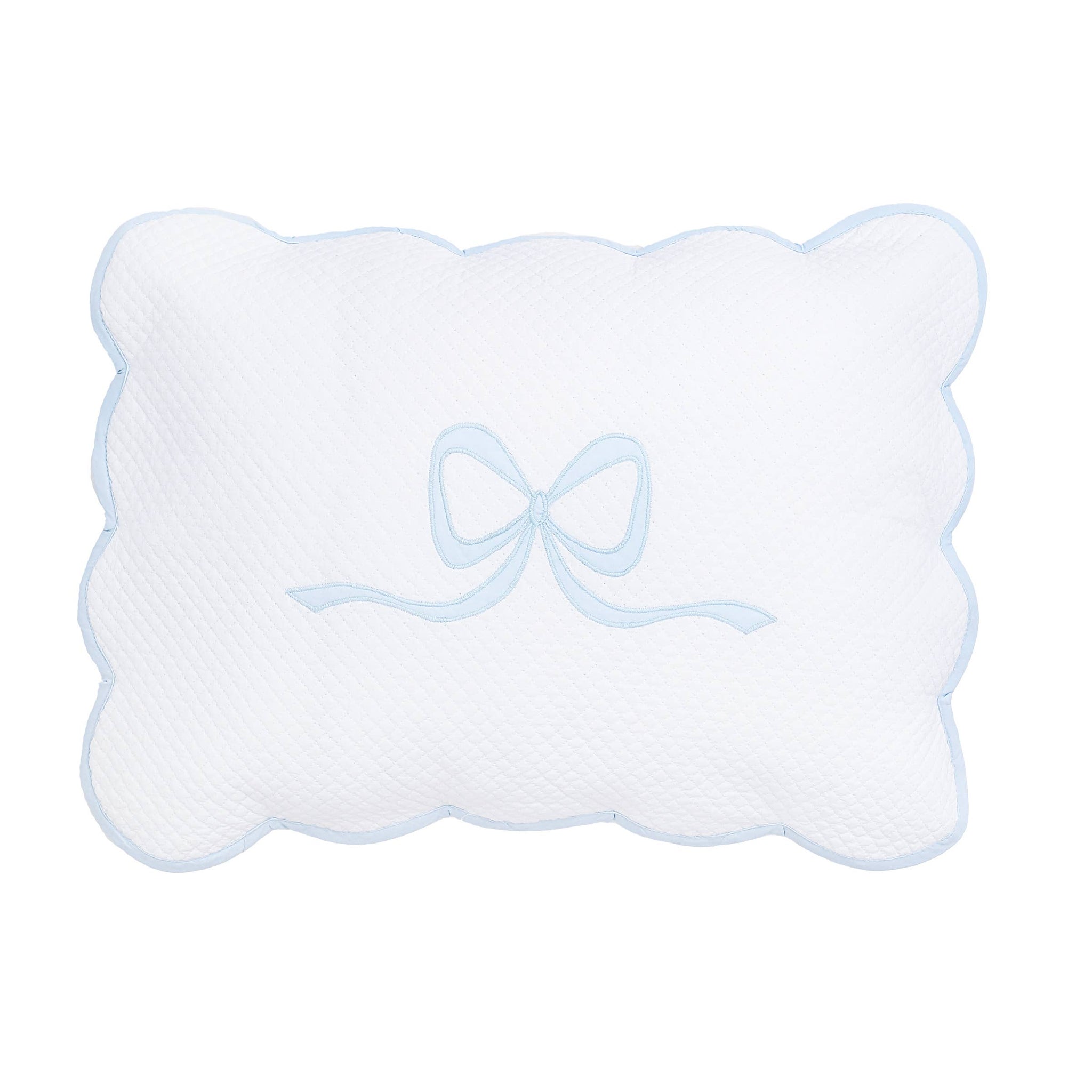 Bow Boudoir Sham: Blue