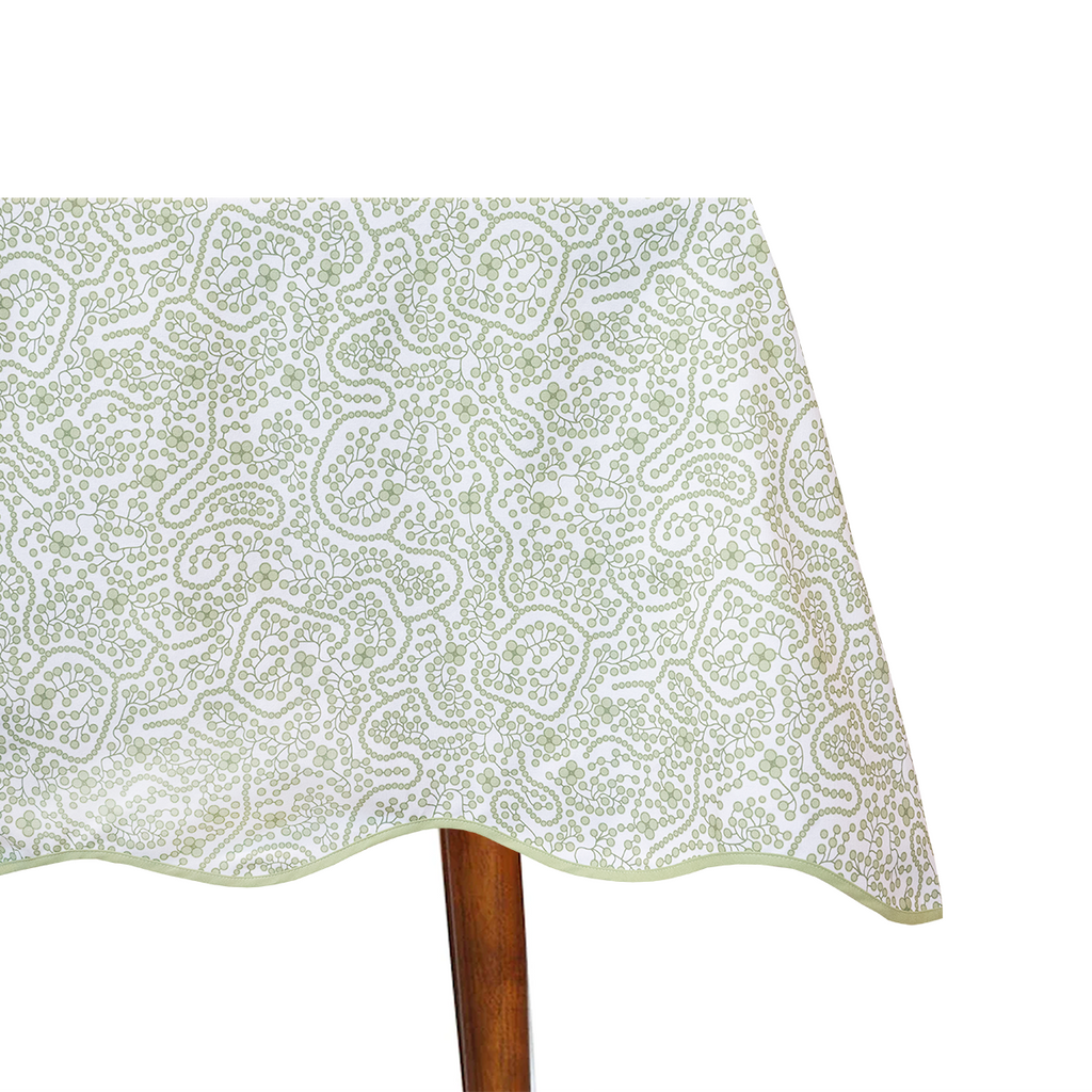 Shelby Green 70" x 120" Tablecloth