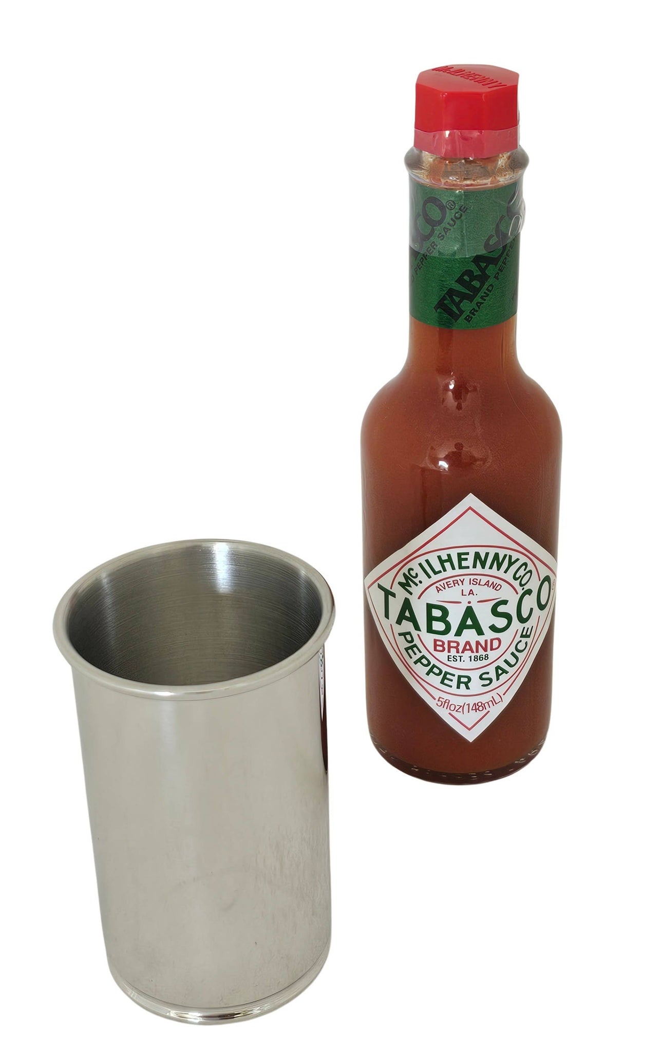 Tabasco Polished Pewter Engravable 5 fl oz Holder  (BOTTLE NOT INCLUDED).SKU #: C1748.