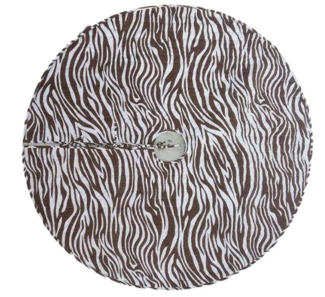 Brown Zebra Quilted Tree Skirt
