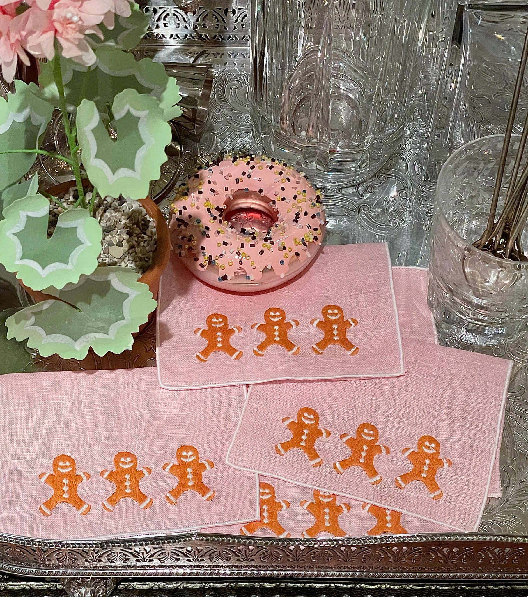 Pink Gingerbread Men