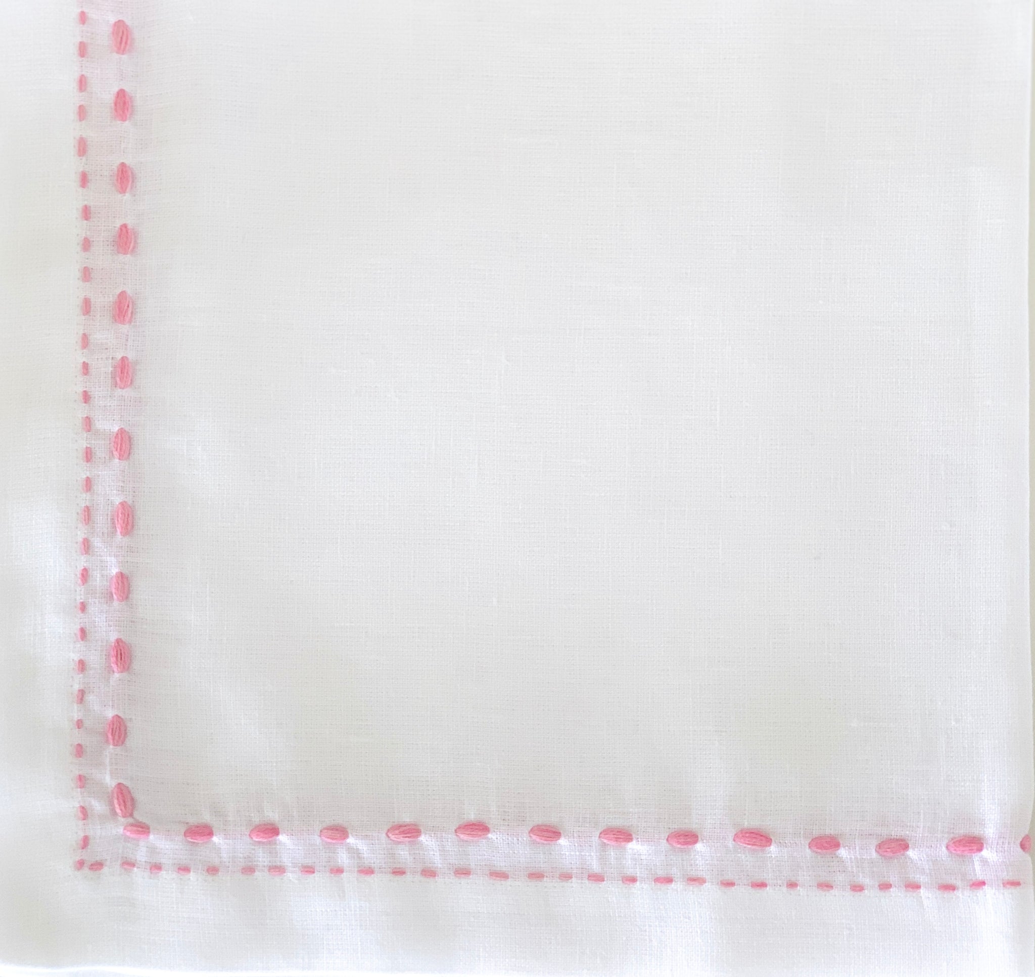 Pink Double-Stitched Napkin